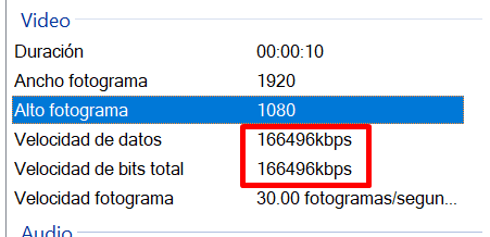 VIDEO BITRATE