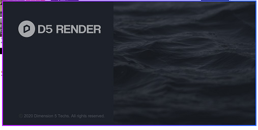D5 render startup screen